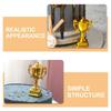 Cabilock Mini Trophy Plastic Small Award 3.35x1.97x1.97 Inches Dollhouse Accessory