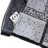 Fm91.02 Teddy Bear & Paisley Reversible Jacket Black