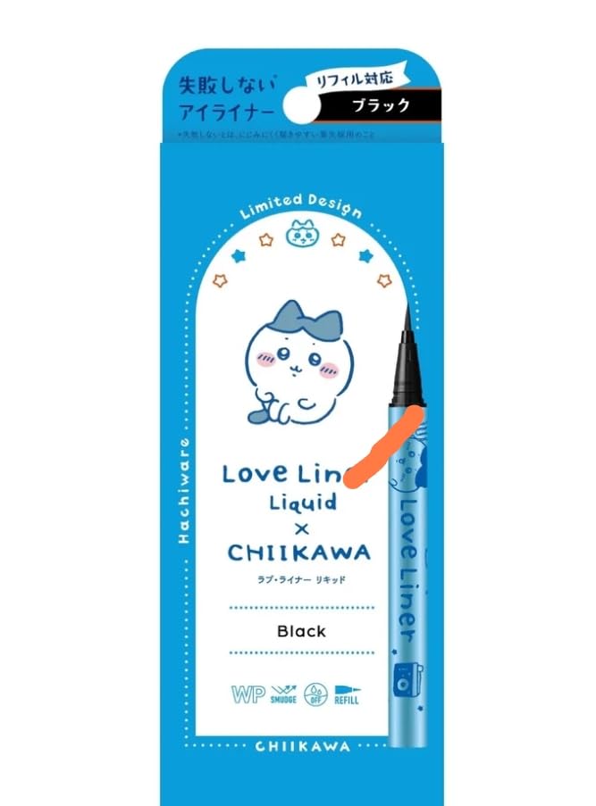 [Limited Edition] Love Liner Liquid Eyeliner R4 Chiikawa (Black)