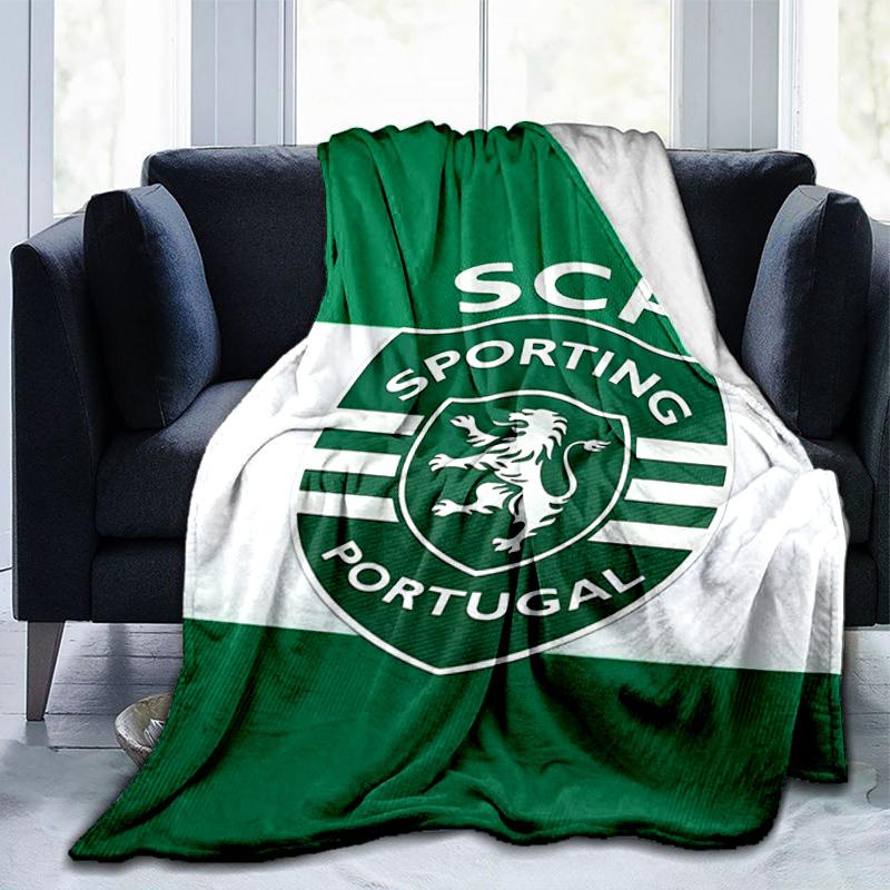 Ruge Leao Sporting Portugal's Pride Blanket Suitable for Sofas, Beds, Offices, And Camping - Perfect Gift for Halloween Christmas