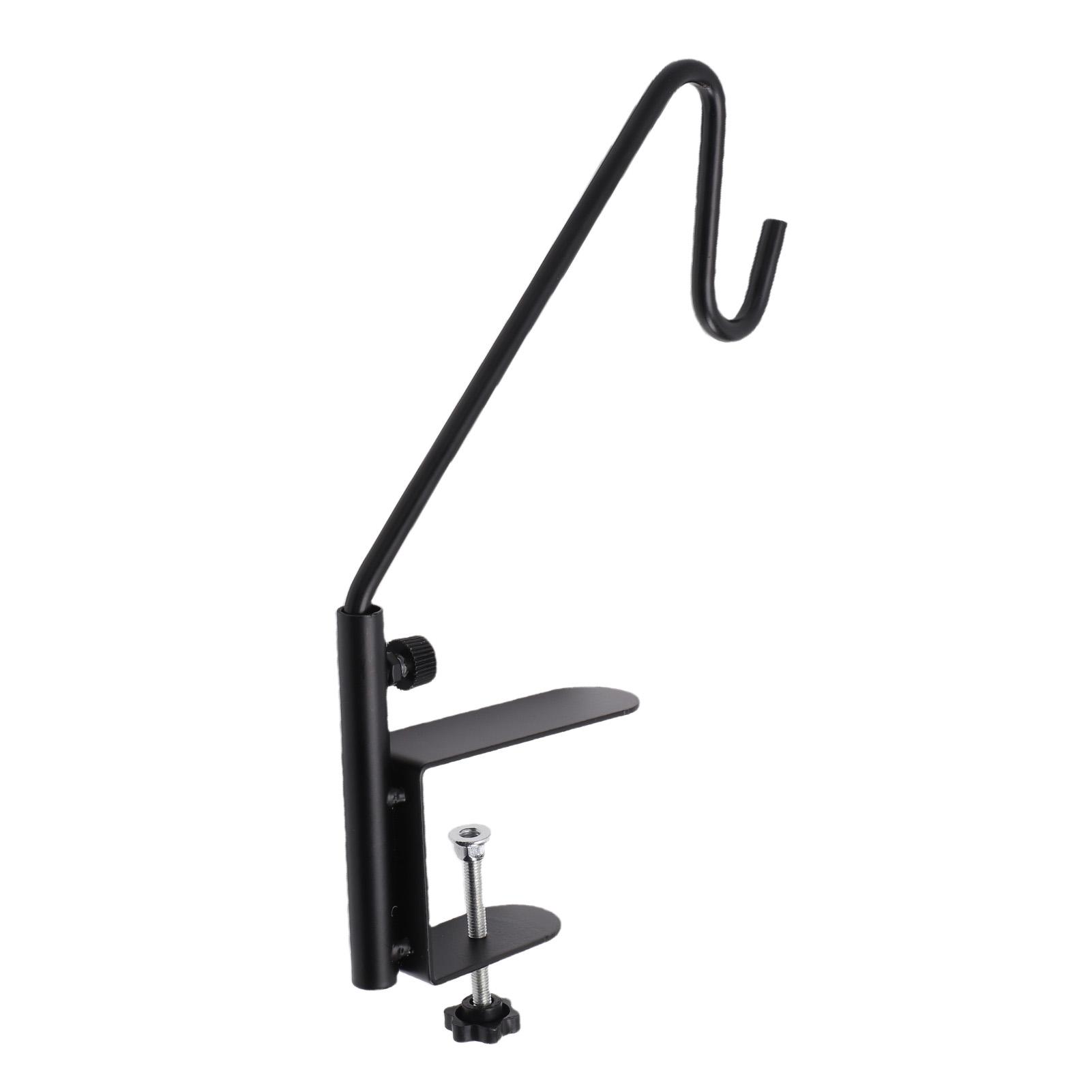 

11 Inch Deck Railing Hook Heavy Duty Steel Deck Bird Feeder Hanger with 360 Degree Swivel Arm
