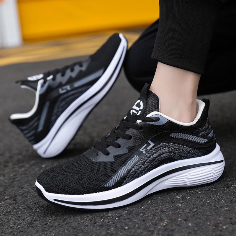 Schuhe Herbst Atmungsaktive Dünne Mesh-Schuhe Lässige Fliegengewebte Sneaker Leichte Laufschuhe Freizeitschuhe