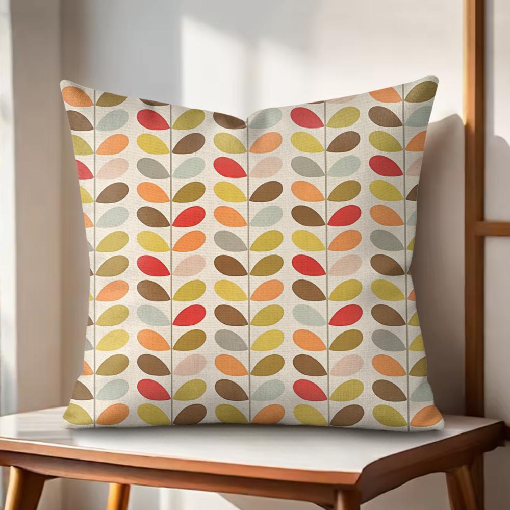 Brand OOrla Kiely Cushion Cover Natural Linen Organic Fabric DoubleSided Printing Couch Pillow Covers Home Decor