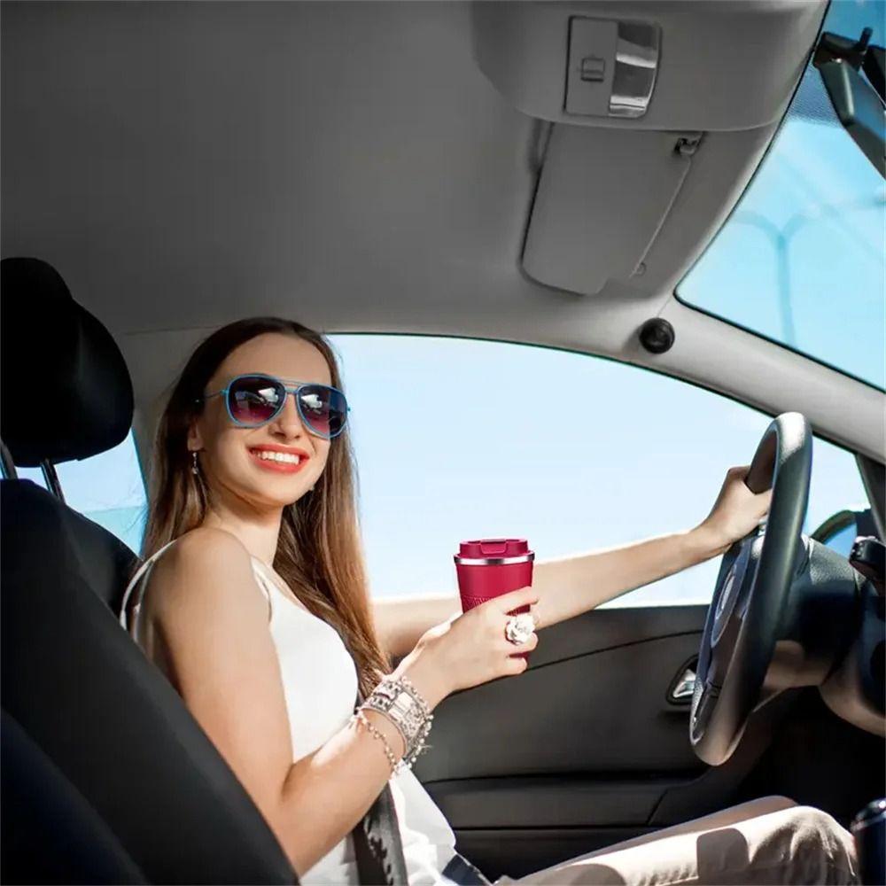 304 Stainless Steel Coffee Thermos Double-layer Travel Thermal Mug Reusable Insulated Cup  Car Use