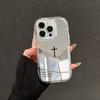 Ins God Bless Mirror Phone Case Anti-drop  FOR IPhone11/12/13/14/15/16/46 Pro Max AIR PLUS