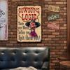 Vintage Tin Sign Art for Home & Outdoor Decor, Perfect for Vintage-Style Spaces