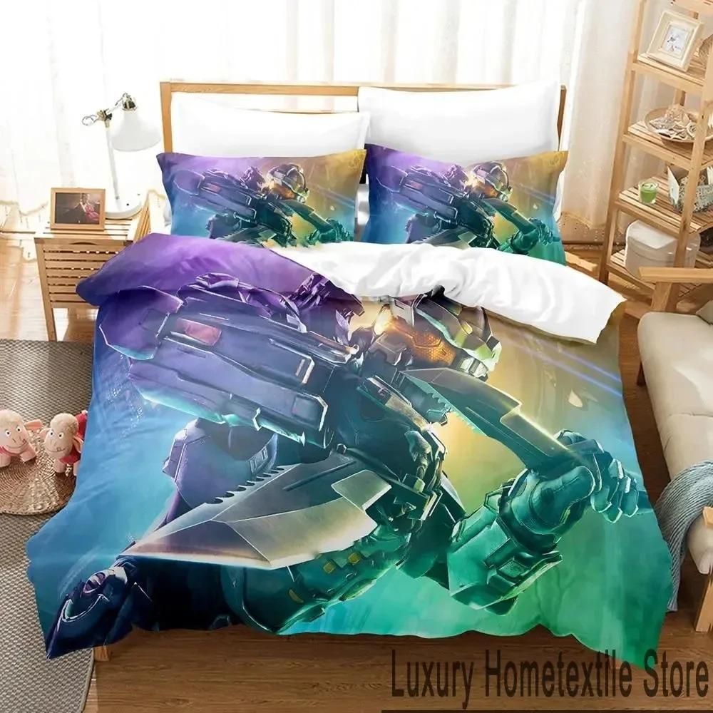 Spiel Halo 5 Guardians Bettwäscheset Jungen Mädchen Twin Queen King Size Bettbezug Kissenbezug Bett Jungen Erwachsene Heimtextilien