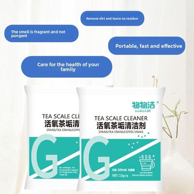 Odstraňovač skvrn ze sady na čaj Odstraňovač skvrn od čaje Čistič s bublinkami na vodní kámen v konvici