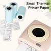 Portable Thermal Printer Paper 10 Rolls 57x25mm Self-adhesive Multipurpose Printing Supplies Compact Ink-free Office