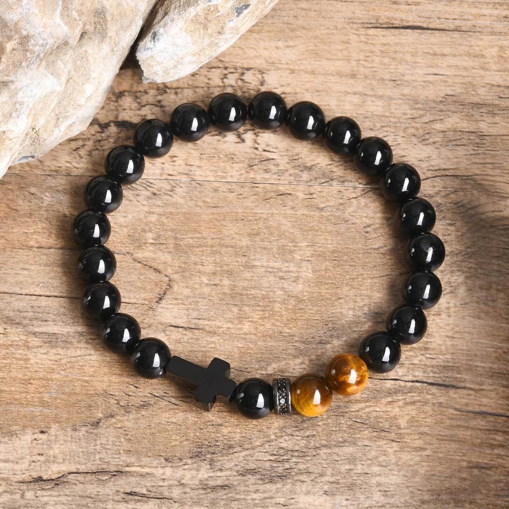 Natural Stone Bracelets For Dad Man Son Brother Boyfriend Stone Bangle Valentine's Day Anniversary Birthday Christmas Gifts
