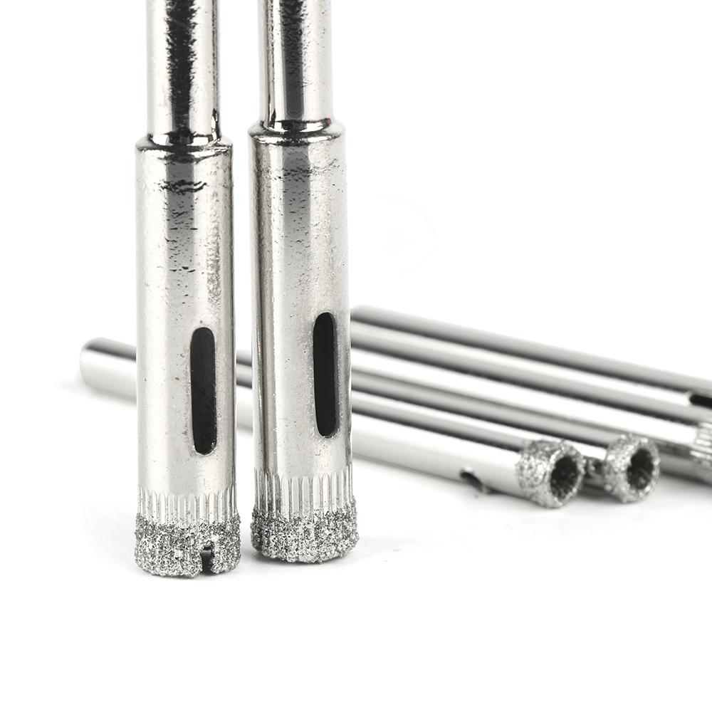Diamond Coated Core Hole Saw Drill Bit Set 10Pcs For Tile Glass 3/4/5/6/8mm For Tile Ceramic Glass Dremel Accessories