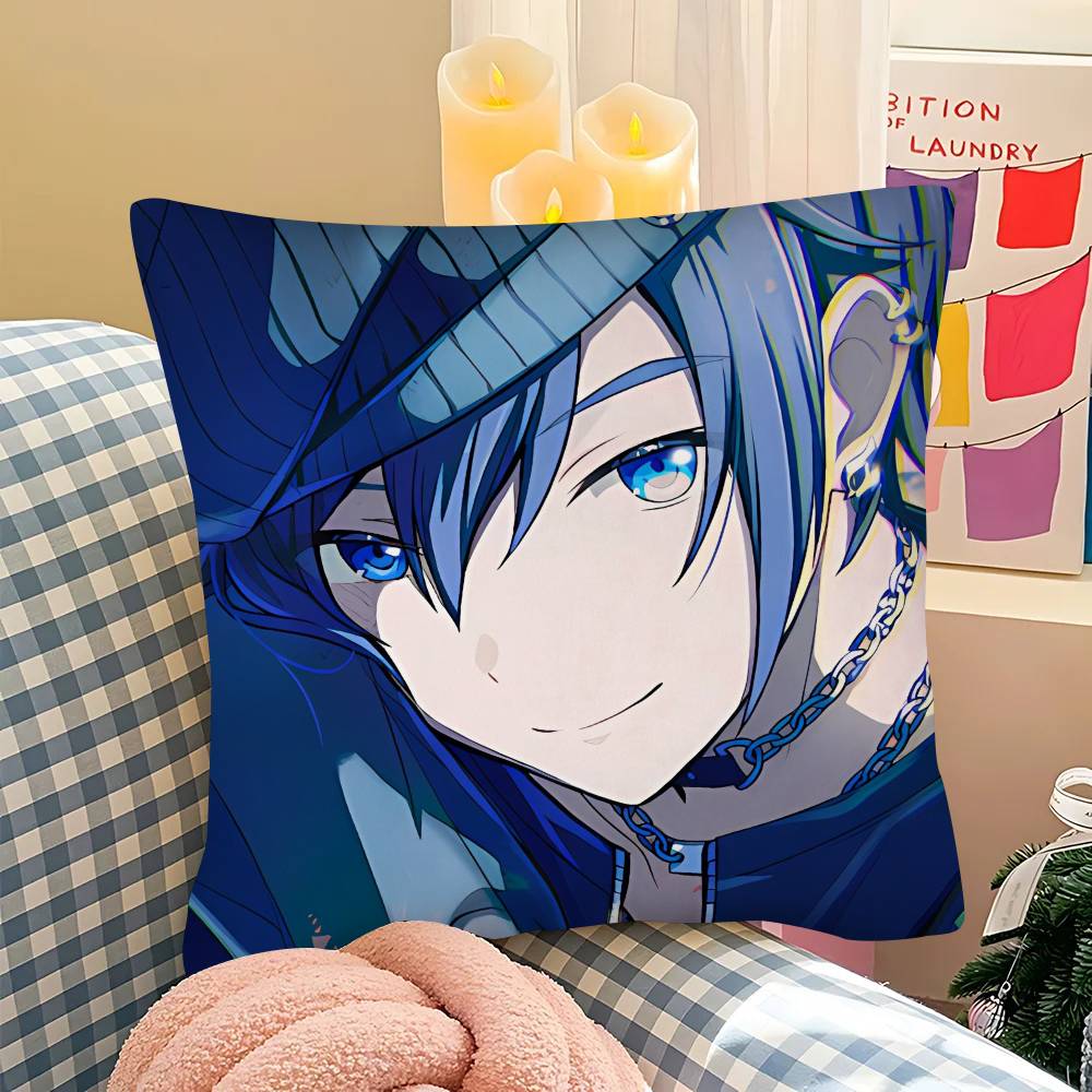 1pc KAITO Pillow Case Fashion Square Pillowcase Bedroom Sofa Room Ins Decoration Leisure