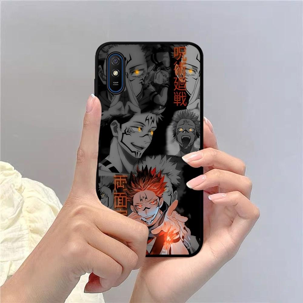 Jujutsu Kaisen Ryomen Sukuna Phone Case For Redmi 5 6 7 8 9 10 Plus Pro 6 7 8 9 A GO K20 K30 K40 Pro Plus F3 Fundas