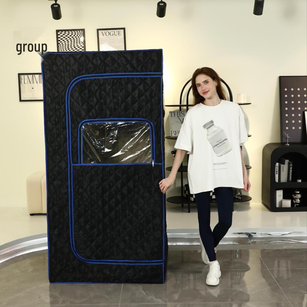 New Full-Body Sauna Box: Home Steaming Bath with Bracket