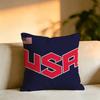 The American Flag Pillow Case Square DoubleSided Sofa Cushion Cover Bedroom Bedside Pillow