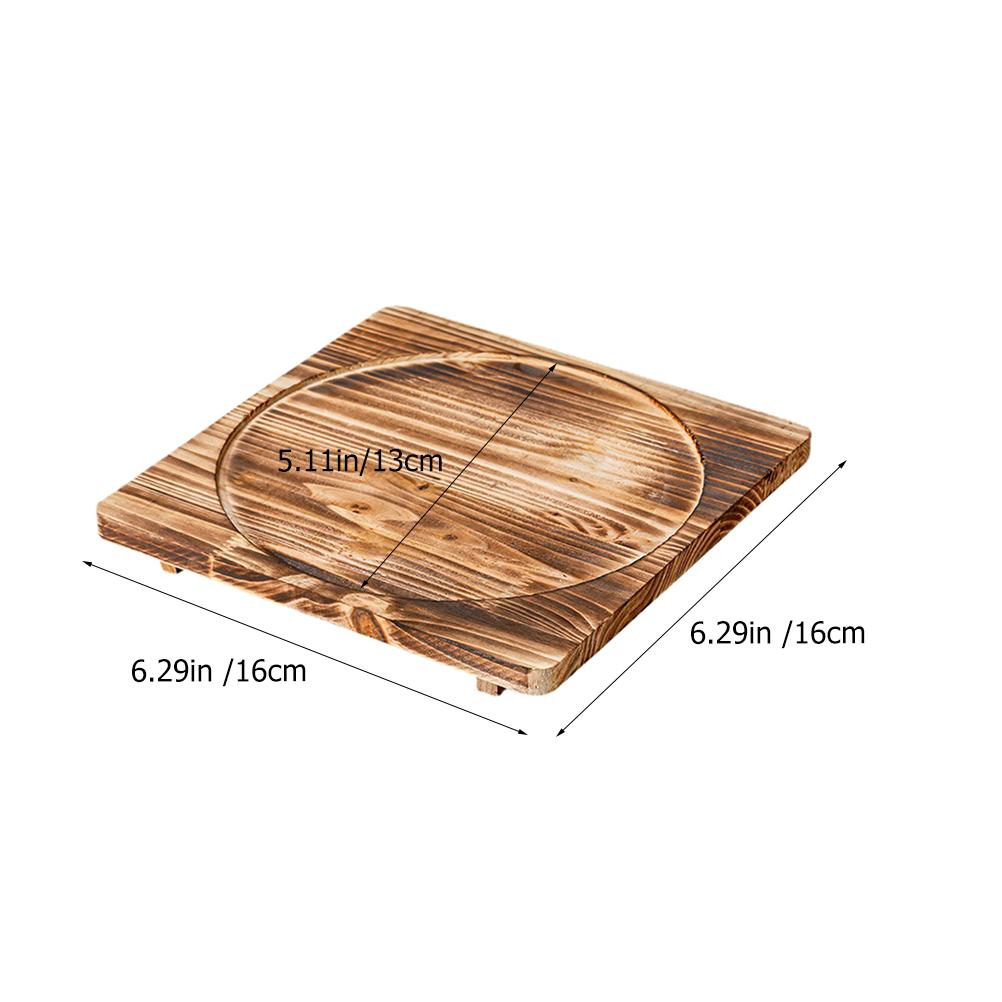 Stone Bowl Mat Pot Wood Holder Cushion for Home Dining Table Decor Base Pad Bbq Accessories Necessity Casserole Tableware