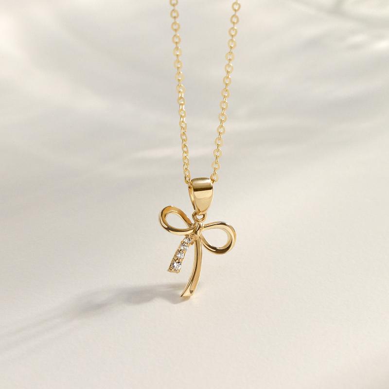 Mcel 14K/18K Bello Ribbon Necklace