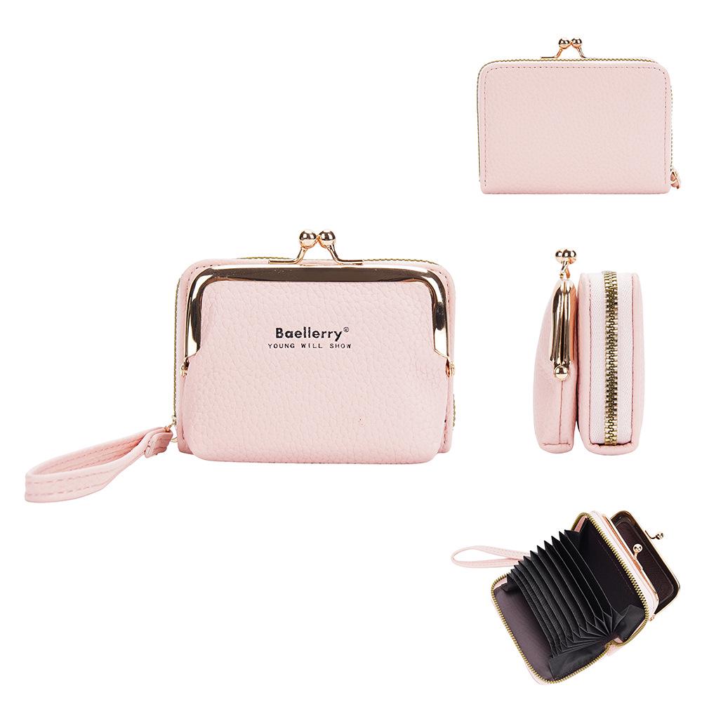 

Baellerry Women s Korean Lychee Pattern Coin Purse & Card Holder