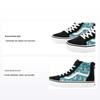 Tênis de Skate Sk8 Cano Alto Infantil Estampa Preto Verde Tênis Infantil VN0A4BUX3V7