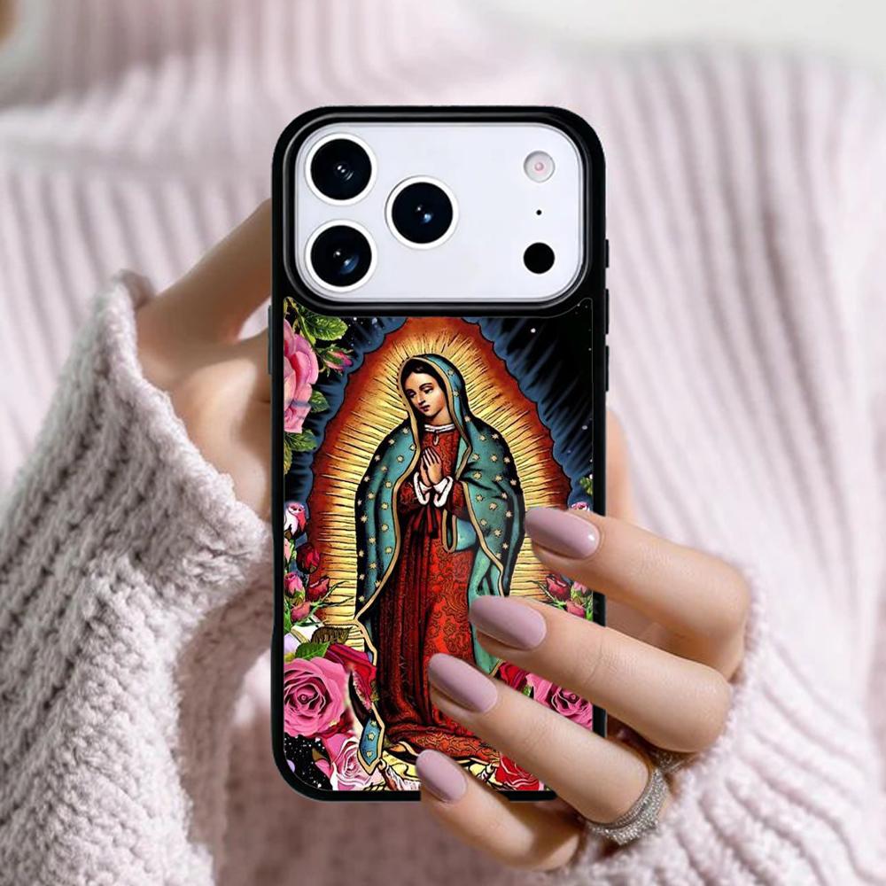 Guadalupe San Judas Phone Case For Apple iPhone 17 Air 16E 15 14 Plus 13 12 11 Pro Max Mini Funda Cover