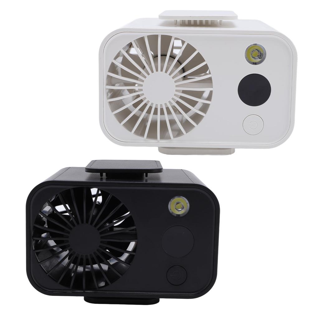 Portable Waist Fan Wearable Hanging Neck Clip On Belt Personal Fan with LED Light Digital DisplayUSB