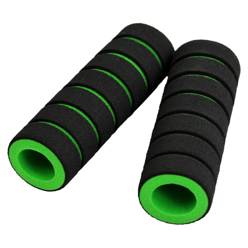 2 Pair Soft Shock-Absorbing Mountain Bikes Handlebar Grips Bicycles Sponge Cover Handlebar Bar Grips Bikes Bar Grips