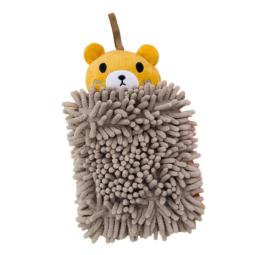 Hanging Hand Towel Quick Drying Microfiber Cleaning Cloth Cute Cartoon Absorbent Towel for Home Kitchen Bathroom Little