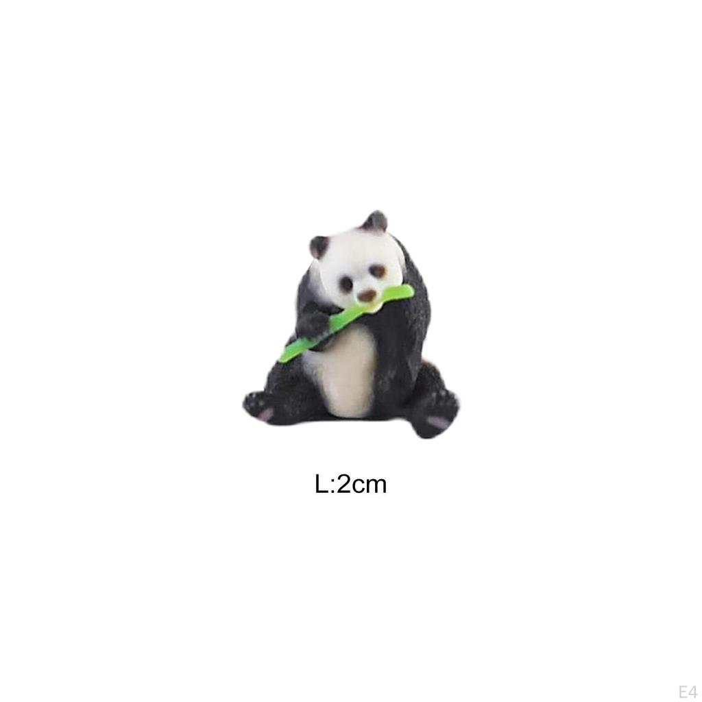 Adorable Miniature Panda Figurines for DIY Projects And Decor