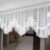 European Style Double Lace Lace Half Curtain Curtain Head Suitable for Balcony Bay Windows Windows Cabinets Daily Decoration