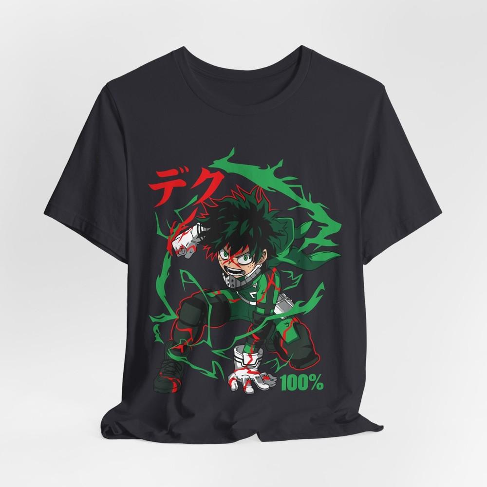 Custom My Hero Academia Green Lightning Hero | Anime Action Character Tee