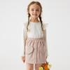 Girls' Embroidered Skirt - Solid Color Princess Summer Skirt