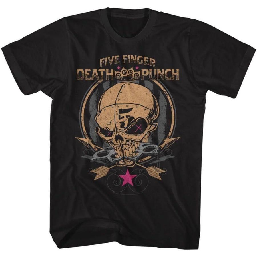 Five Finger Death Punch - Mens Skull and Arrows Short Sleeve T-Shirt S