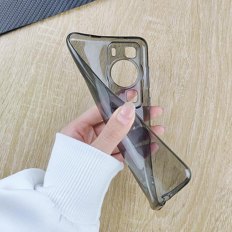 Vollständige Abdeckung Transparente Farbe Stoßfestes TPU-Case Für Huawei Pura 70 P70 P60 P50 P50E P40 Ultra Art Pro Plus Rückseiten-Bumper Schutzhülle