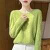 Women's Cashmere Sweater Qinghe Cashmere 30% Cashmere 70% Wool Women's Autumn and Winter Cashmere Pullover Soft and Warm