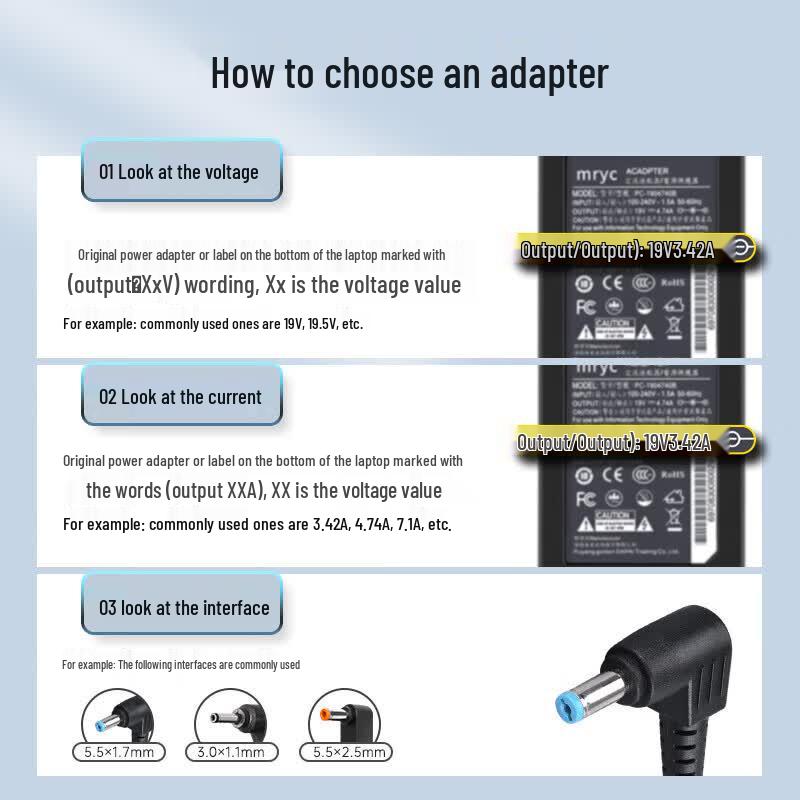 mryc Acer Laptop Charger 135W