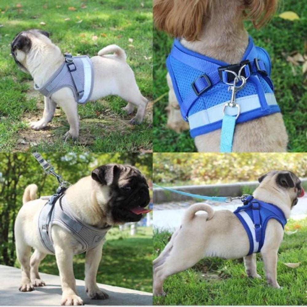 Mesh Pet Chest Strap Polyester Pet Vest Harness Dog Cat Accessories Cat Dog Harness  Pet