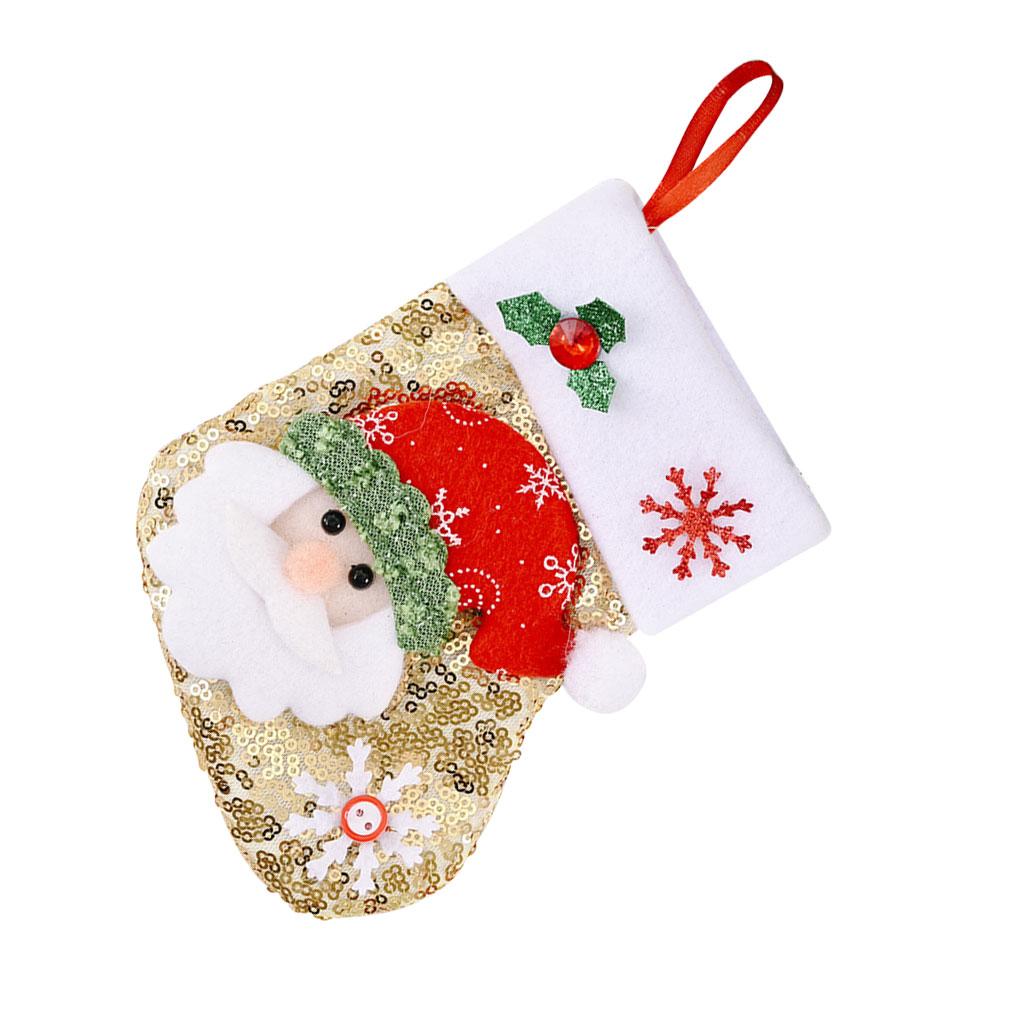 1/3PCS Christmas Glove Tableware Bag Holder Fork Spoon Pocket Cutlery Pouches