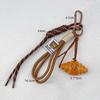 Braided Rope Bag Pendant Alkaline Water Bread Keychain Pendant Cute Bag Pendant Chocolate Pendant