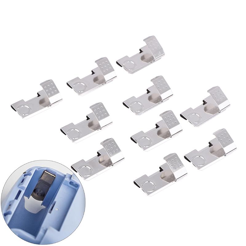 10 ks Bateriový klip Kontakty pro AA baterie BC-290-Ni Pružinová ocel Niklovaný Pozitivní Negativní Pár