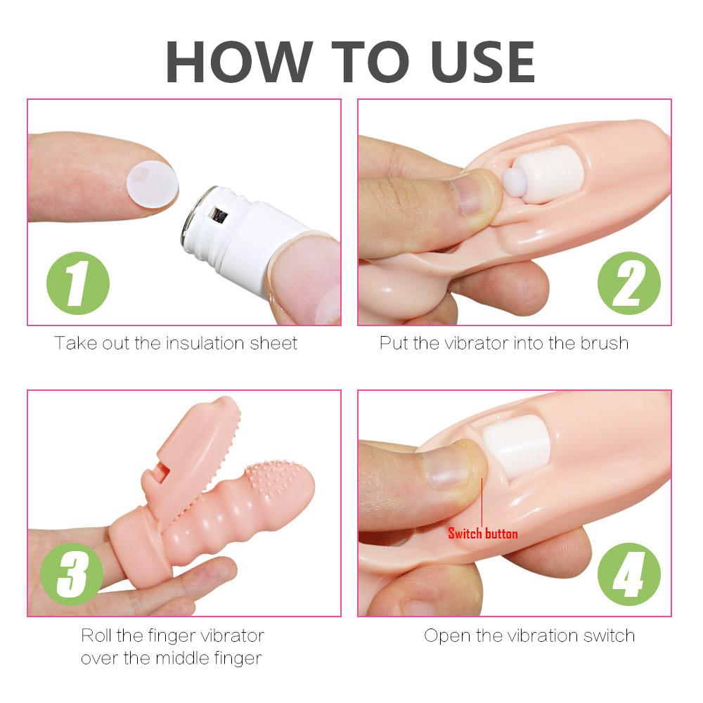 Intimate Products Vibration Flirting G Spot Finger Vibrator Clitoris Stimulator Brush Vibrating Finger Sleeve Sex Toys For Woman