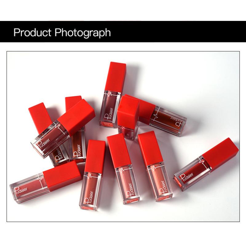 Pudaier 's New Non-stick Cup Lip Gloss Nude Matte Non-fading Lipstick Waterproof Lip Makeup
