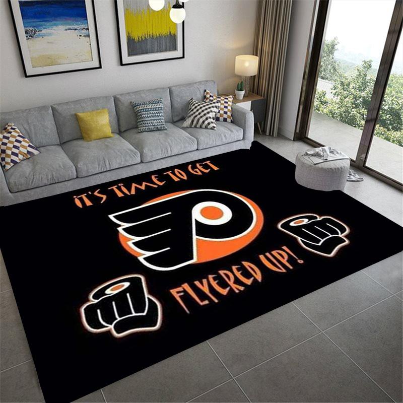 Philadelphia Flyers Art Carpet Rug for Living Room Bedroom Home Sofa Decoration,Kids Play Non-slip Floor Mat