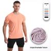 Men's Quick-Dry Sports T-Shirt: Solid Color, Breathable, Short Sleeve for Running & Fitness