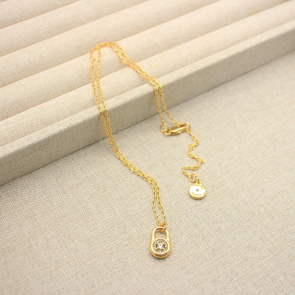 Set de bijuterii de lux din cupru placat cu aur pentru femei: Colier & Brățară