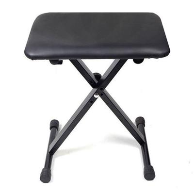Taburete Plegable para Tatuajes Portátil Microblading Salón de Belleza Altura Ajustable Metal Cuero PU