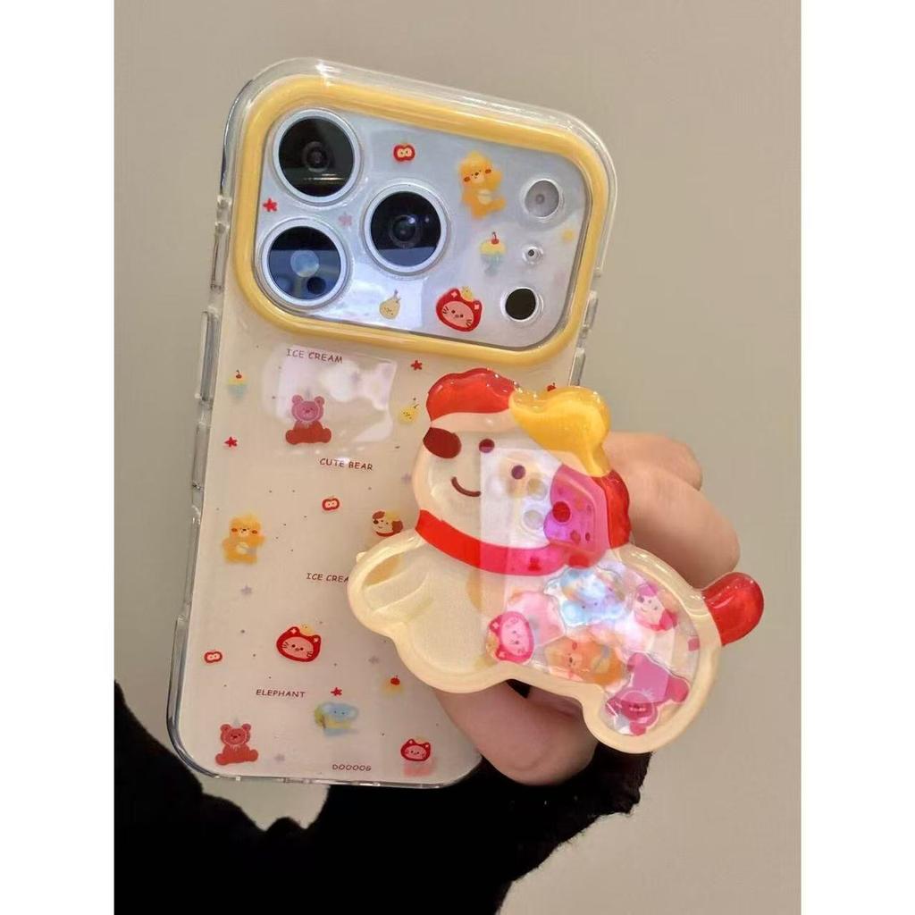 Cute cure color star English small animal collection for iphone17promax apple 16 mobile phone case 15