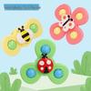 Educational Baby Cartoon Teether & Bath Spinner Toy