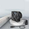 Air Circulation Fan Air Volume 44CFM Fan Duct Exhuast Fan Compact Size High-speed Sturdy And Practical USB Charging