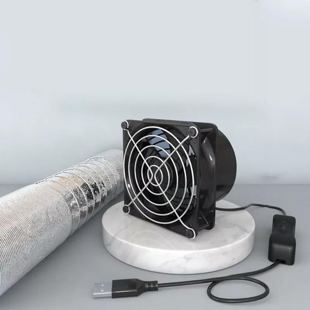 Air Circulation Fan Air Volume 44CFM Fan Duct Exhuast Fan Compact Size High-speed Sturdy And Practical USB Charging