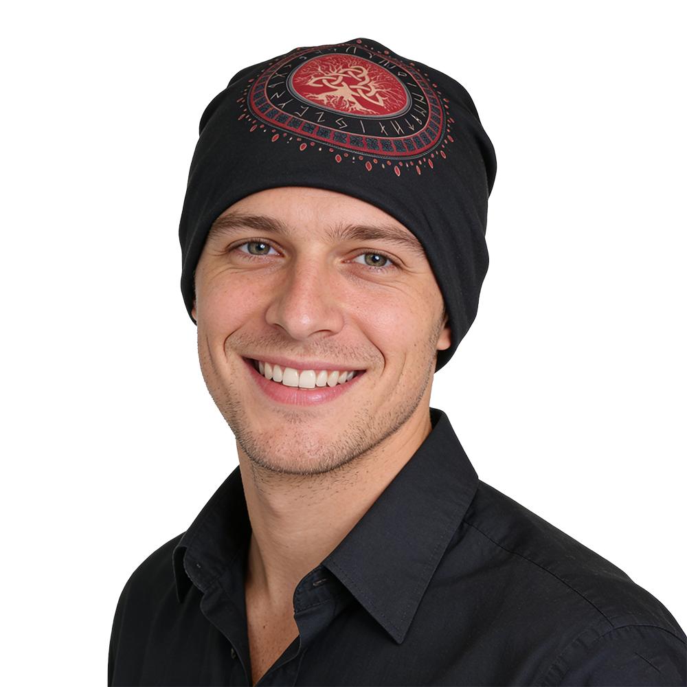 Spring and Autumn Fashion Unisexs Hat Outdoor Sports Hoodie Double layer Elastic Knitted Hat Street Dance Headscarf Hat
